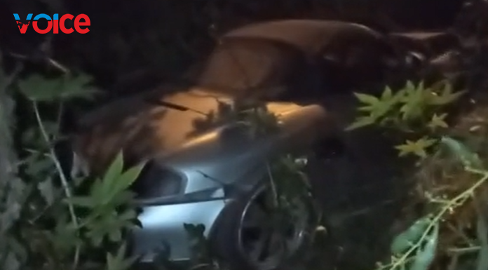 Lefkoşa'da korkutan kaza... Araç dereye uçtu!