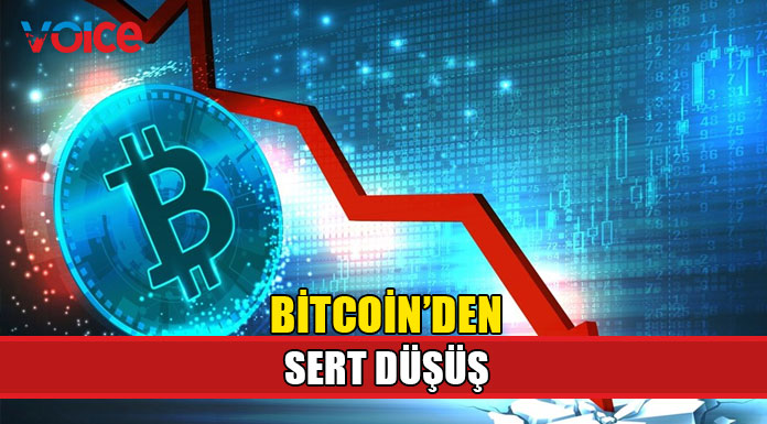 Bitcoin'de sert düşüş