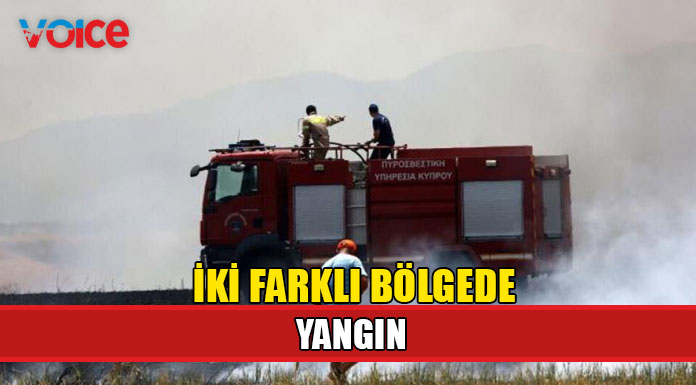 İki ayrı bölgede yangın çıktı