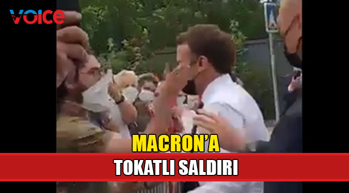 Fransa Cumhurbaşkanı Macron'a tokatlı saldırı