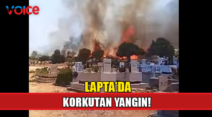 Lapta’da yangın! Soğutma çalışmaları devam ediyor