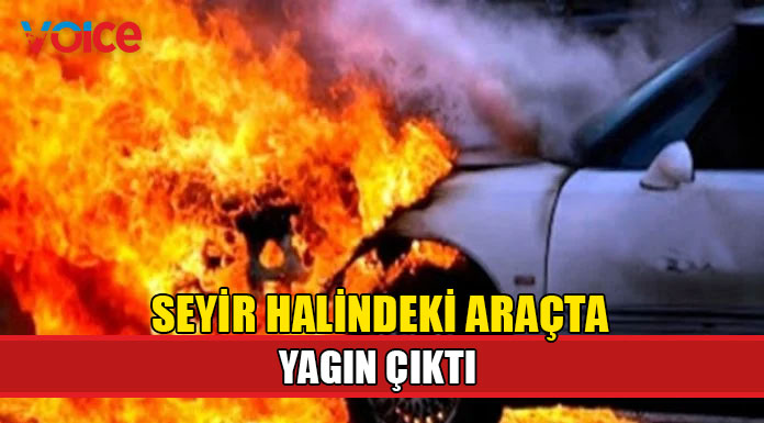Çiklos'ta araç yangını!