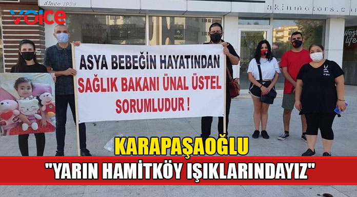 "Asya bebeğin sağlık hakkı için bugün Lefkoşa terminaldeydik..."