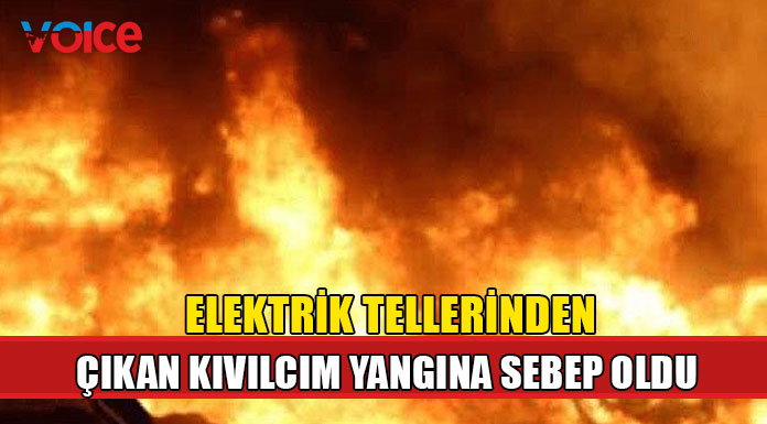 Haspolat Ağıllar bölgesinde yangın!