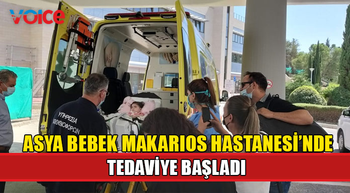 Rum basını "Asya bebek Makarios Hastanesi’nde tedaviye başladı"