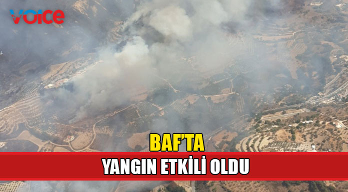 Baf'ta iki ayrı noktada yangın çıktı