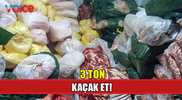 Mağusa'da 3 ton kaçak et ele geçirildi