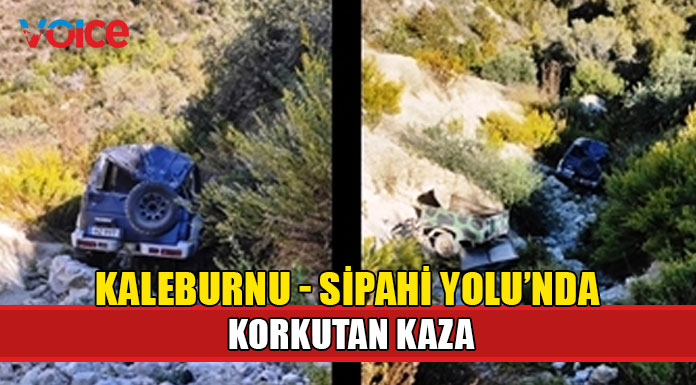 Uçuruma yuvarlanan araçta 2 kişi yaralandı!