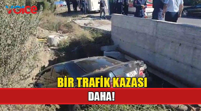 Korkuluklara çarpıp dere yatağına düştü!
