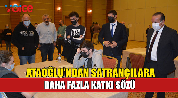 Ataoğlu, satranç severlerle bir araya geldi