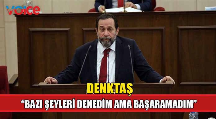 Serdar Denktaş mecliste son konuşmasını yaptı
