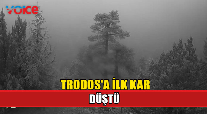 Trodos'a ilk kar düştü