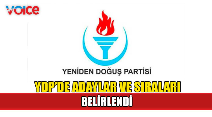 İşte Yeniden Doğuş Partisi adayları!
