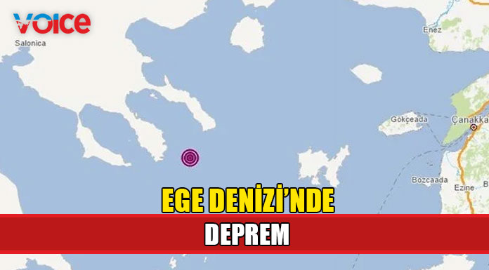 Ege Denizi'nde deprem meydana geldi