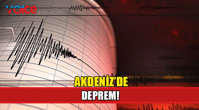 Akdeniz açıklarında deprem!
