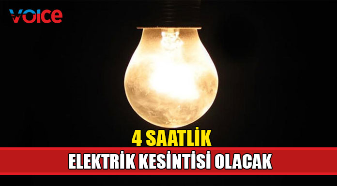 Elektrik kesintisine dikkat!