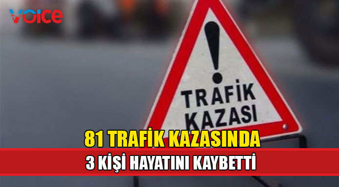 Bir haftada 81 trafik kazası!