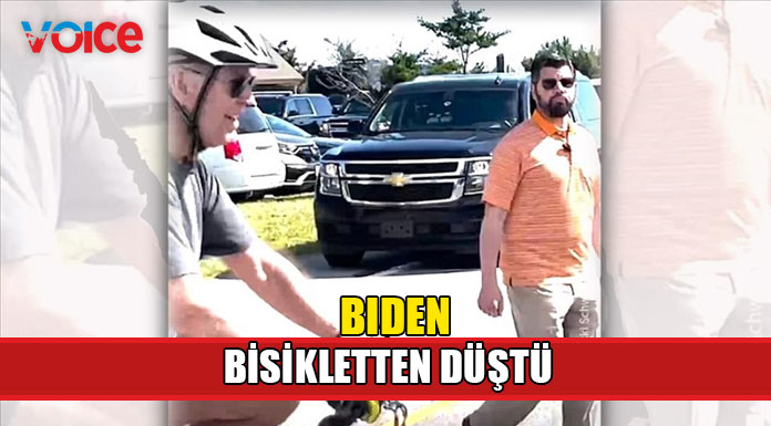 Biden dengesini kaybederek bisikletten düştü