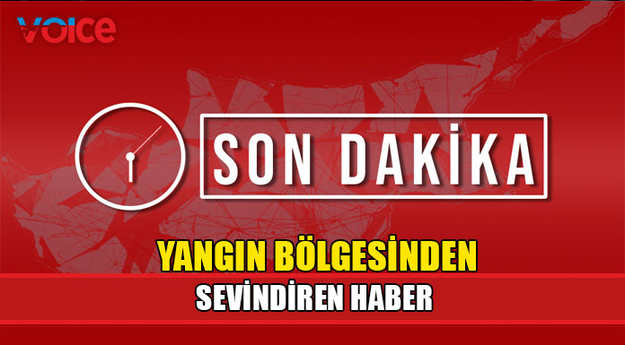 Yangın bölgesine yağmur yağmaya başladı!