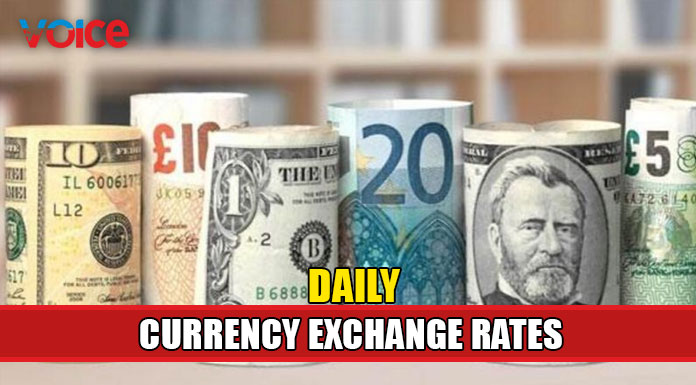 Daily currency exchange rates (June 6, 2022)