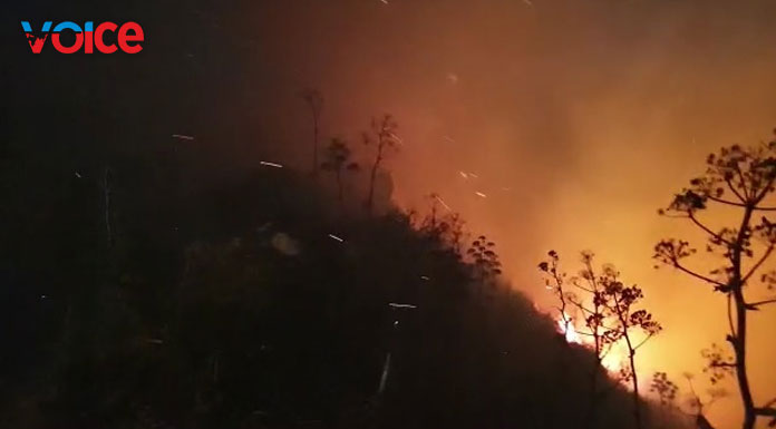 Efforts to extinguish the fire are continuing