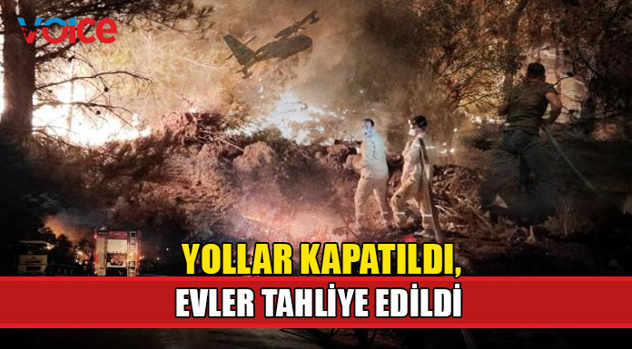 Datça'da yangın 2'nci gününde