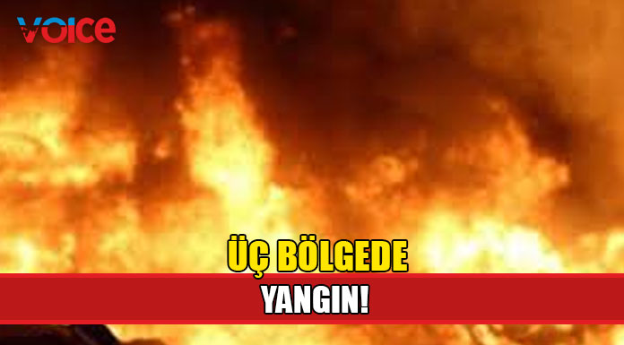 Yangınlar itfaiye ekipleri tarafından söndürüldü