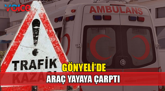 Gönyeli'de kaza,1 kişi yaralandı!