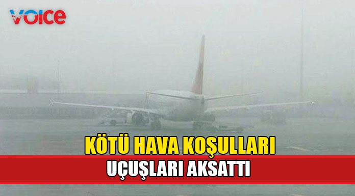 Ercan'da bazı uçuşlarda aksama yaşandı