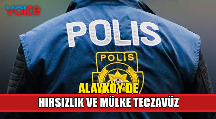 Alayköy'de 15 bin TL'lik hırsızlık!
