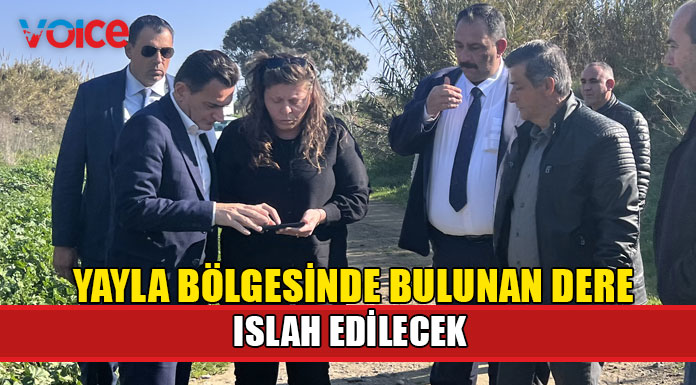 Oğuz, ıslah edilecek dereyi yerinde inceledi