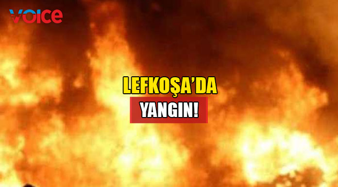 Lefkoşa'da apartman dairesinde yangın!