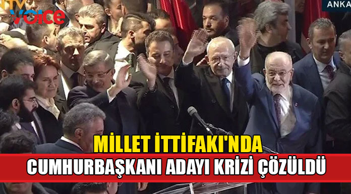 6'lı masa Cumhurbaşkanı adayını açıkladı