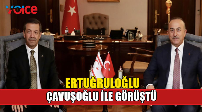 Ertuğruloğlu Ankara'da Çavuşoğlu ile bir araya geldi