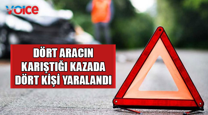 Girne'de bir kaza daha... 4 kişi yaralandı