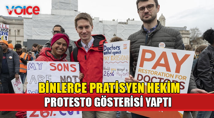 İngiltere'de binlerce pratisyen hekim greve gitti