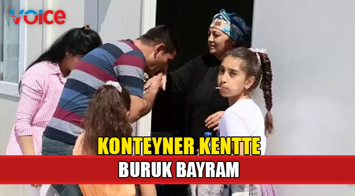 Depremzedeler bayramı konteyner kentte kutluyor