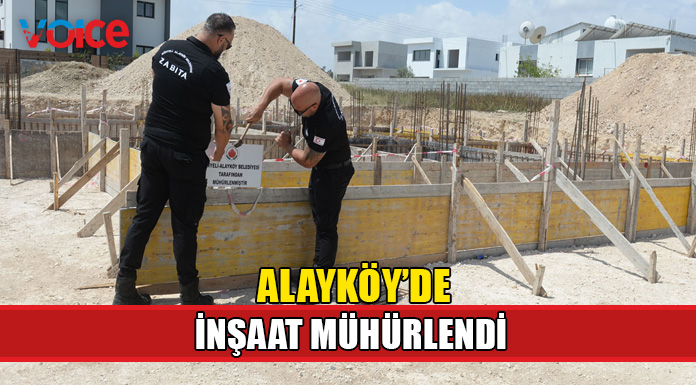 Temeli olmayan inşaat mühürlendi