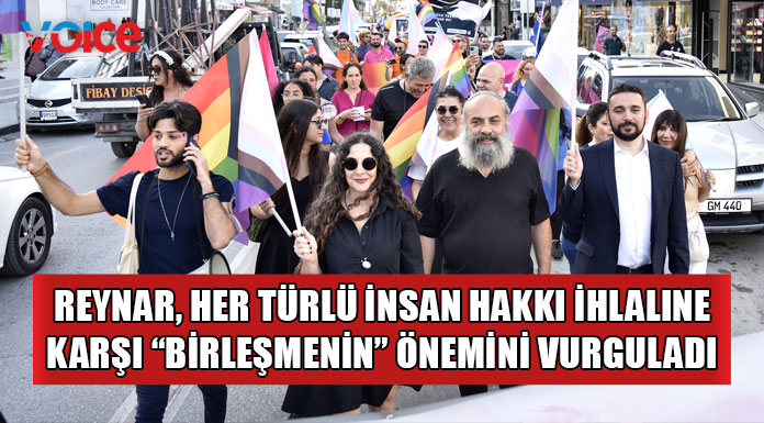 Reynar, onur yürüyüşüne katıldı