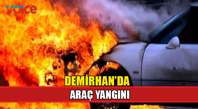 Seyir halindeki araç alev aldı