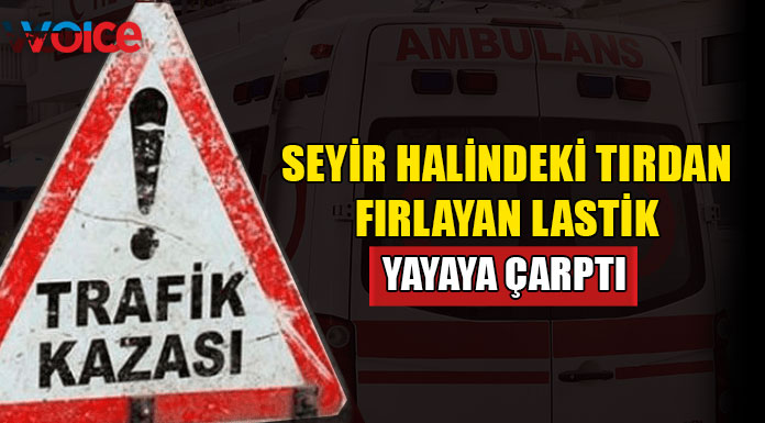 Lefkoşa'da trafik kazası... Yaya yaralandı!