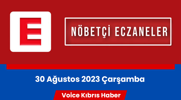Nöbetçi eczaneler (30 Ağustos 2023)
