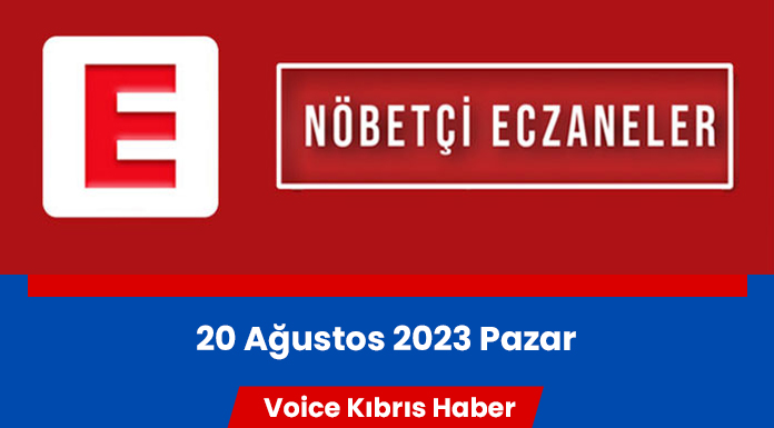Nöbetçi eczaneler (20 Ağustos 2023)