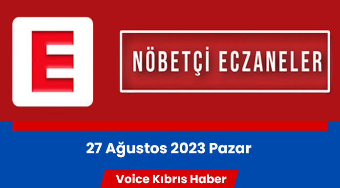 Nöbetçi eczaneler (27 Ağustos 2023)