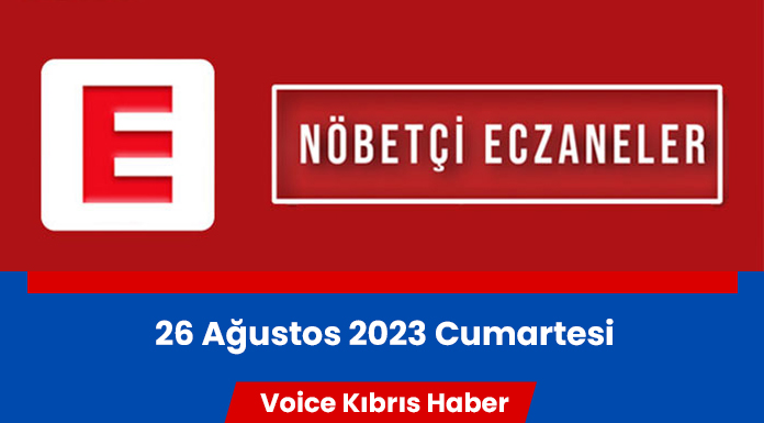 Nöbetçi eczaneler (26 Ağustos 2023)