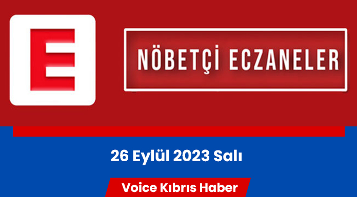 Nöbetçi eczaneler (26 Eylül 2023)