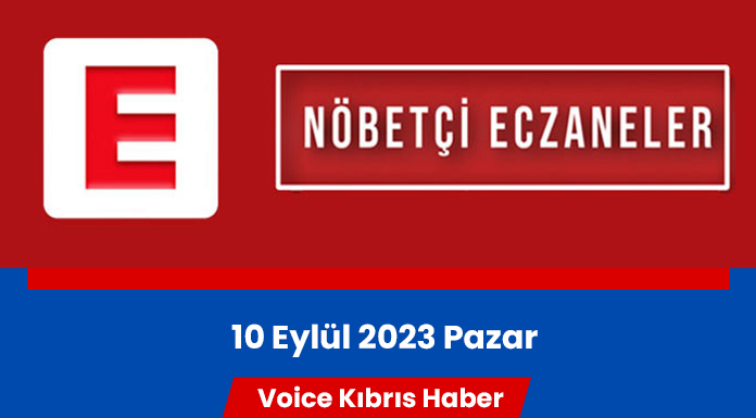 Nöbetçi eczaneler (10 Eylül 2023)