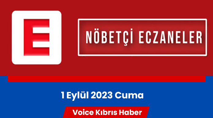 Nöbetçi eczaneler (1 Eylül 2023)