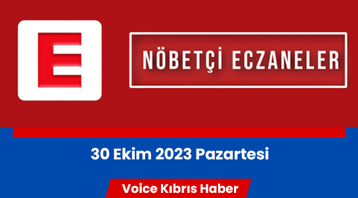 Nöbetçi eczaneler (30 Ekim 2023)