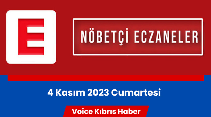 Nöbetçi eczaneler (4 Kasım 2023)